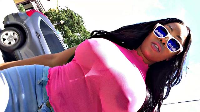 Camsoda - Big-tittied MILF toys herself in POV close-up