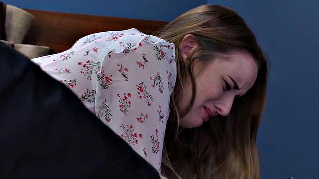 Watch Jessica Kay's ass get plugged and her mask ripped off while she dominates in kinky food play