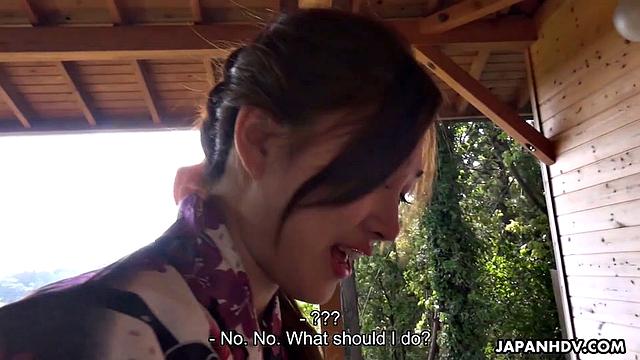 Maki Horiguchi Strips For in the Jacuzzi