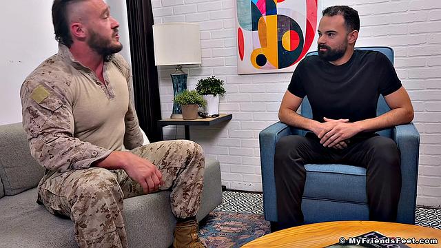 Marine Scott Holliday Gets Worshiped Till He Cums - Scott Holliday