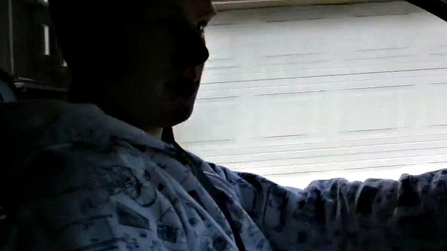 Rene fingering pussy closeup in car