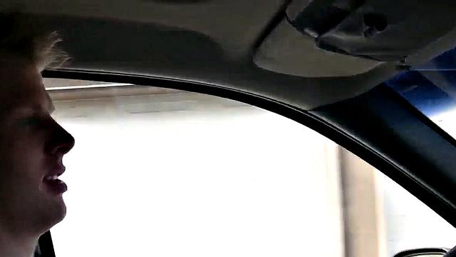 Rene fingering pussy closeup in car