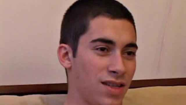 While watching a porn video, Levi, Gunner, Skylerr and Casper rub their crotches to get hard. When they strip off their clothes the boys expose their rock hard