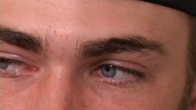 After stripping off his clothes Christian Wilde grabs his cock and starts stroking. He works his dick, as he watches a porn video and eats the precum that emerges while fingering his ass. In no time Christian spews an amazing cum load onto his chest.