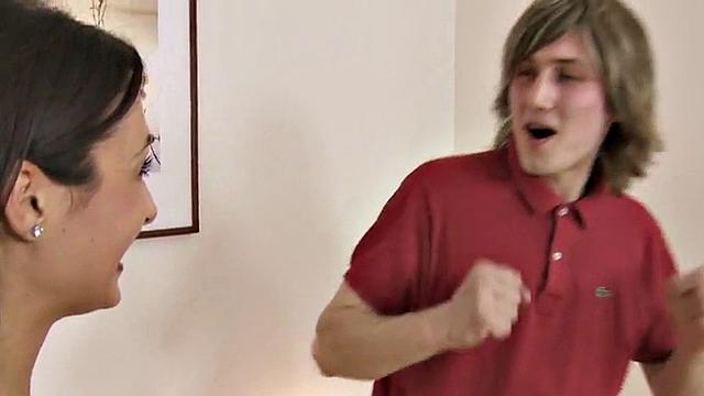 Watch these kinky CFNM threesomes with strap-on domination & handjobs in lingerie and high heels