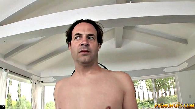 Ivy Winters femdom jerks off cock