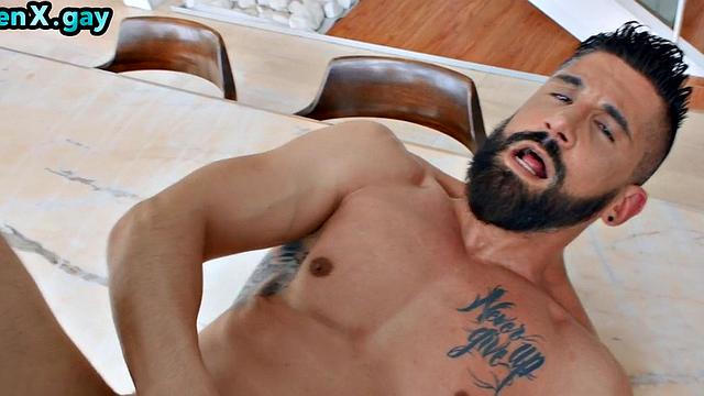 Barebcked anal gay smashed by pervy fucker