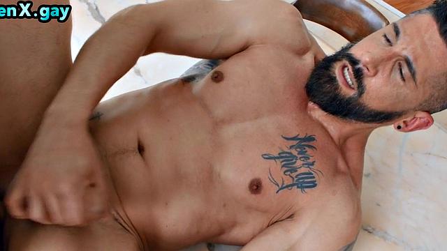 Barebcked anal gay smashed by pervy fucker