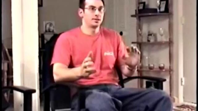 Gianni is a straight 27 year old and this is his first time in front of a camera. He's muscular, hairy, tattooed, former military, and has a big cock. He gets naked and starts stroking, then Vinnie measures his 8 inches.