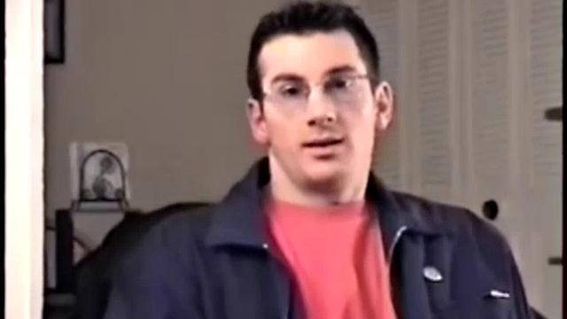 Gianni is a straight 27 year old and this is his first time in front of a camera. He's muscular, hairy, tattooed, former military, and has a big cock. He gets naked and starts stroking, then Vinnie measures his 8 inches.