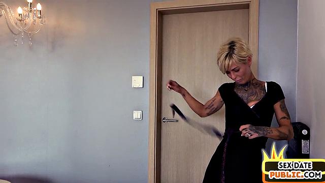 Public German amateur MILF POV fucked in hotel room