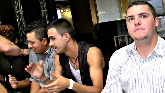 Real party amateurs public fellatio