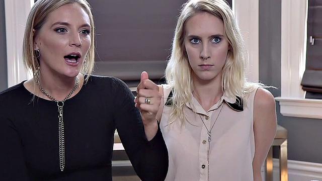 BDSM ballgagged slut squirts in 3way after pussy clamps