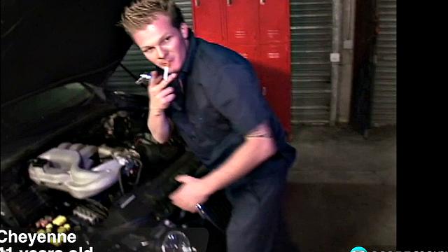 Flashback: Cheyenne gets ass-fucked by mechanic