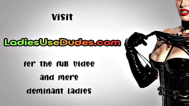 Real retro femdom amateur pegging session