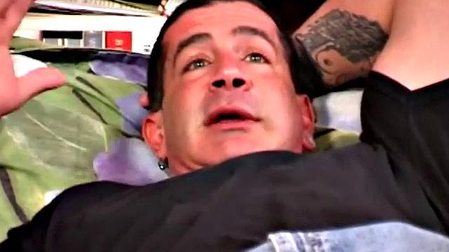 Giant tittied MILF soaked in sticky cum