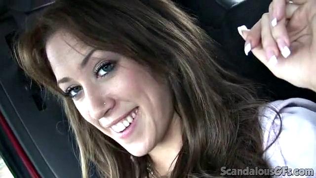 Hot Babe Goes With Boyfriend Shopping