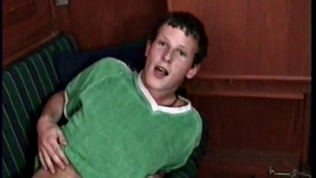 Ian is absolutely adorable - This Irish boy wears his lucky green soccer shirt and blue shorts and says, after just a few minutes of jacking off, he came way too quickly. Ian's not getting away that easily.