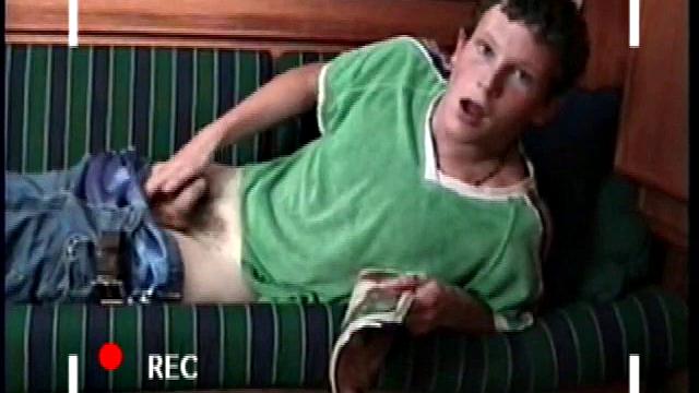 Ian is absolutely adorable - This Irish boy wears his lucky green soccer shirt and blue shorts and says, after just a few minutes of jacking off, he came way too quickly. Ian's not getting away that easily.