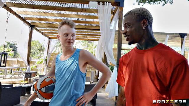 Dunkin' On The Neighborhood MILF & Lesbian's First Cock