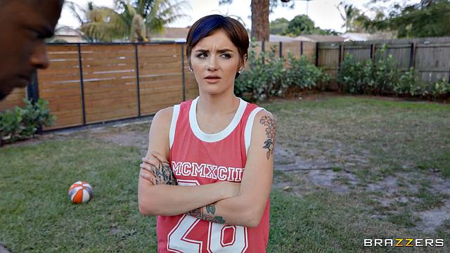 Dunkin' On The Neighborhood MILF & Lesbian's First Cock