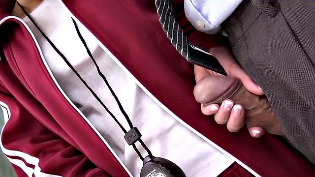 Nippon teacher pussy creampied in classroom by colleague