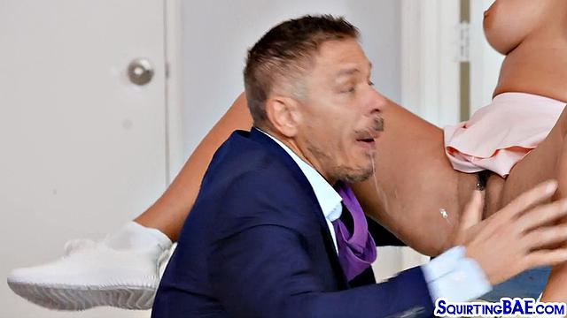 Nasty slut squirting