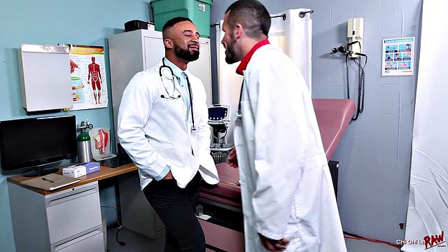 Doc Damian Takes Double Dick - Amone Bane, Damian Taylor &amp;amp; Marco Lorenzo