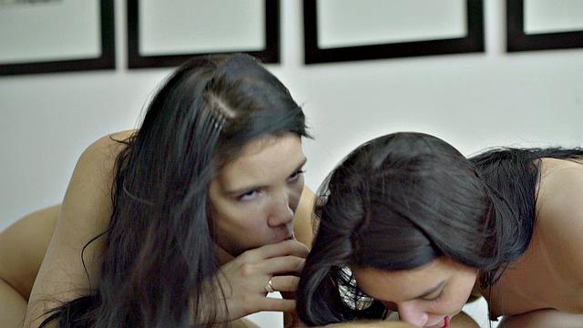 Best girlfriends share a dick