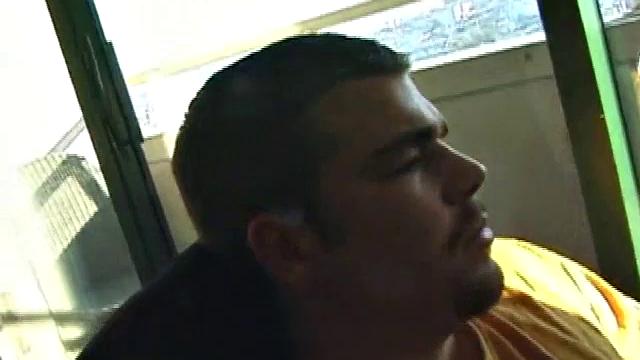 Young Tony returns for another solo session and after pulling off his pants he strokes up a stiff one, while watching some on his computer. After jacking off with determination, Tony strokes out another messy cum shot