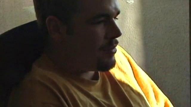 Young Tony returns for another solo session and after pulling off his pants he strokes up a stiff one, while watching some on his computer. After jacking off with determination, Tony strokes out another messy cum shot