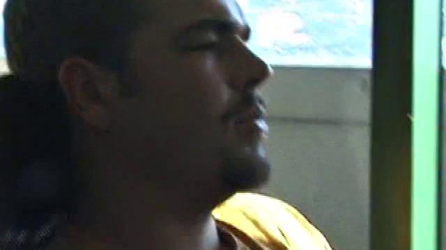 Young Tony returns for another solo session and after pulling off his pants he strokes up a stiff one, while watching some on his computer. After jacking off with determination, Tony strokes out another messy cum shot