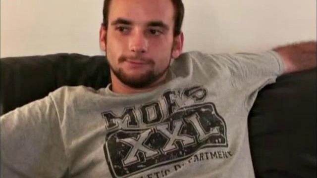 I really like this little guy! A roofer by trade, he's 24 years old, 5'9", and 165 pounds. He is very straight, but will let you suck his cock and rim his ass.