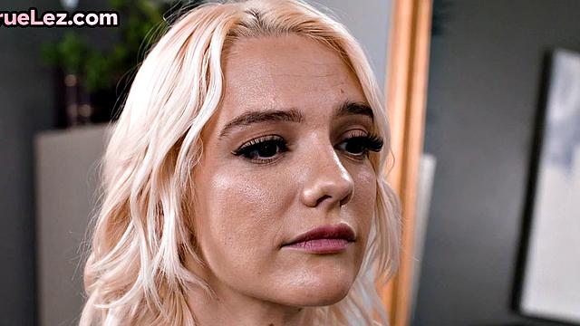 Blonde lesbians with toys