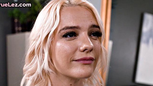 Blonde lesbians with toys