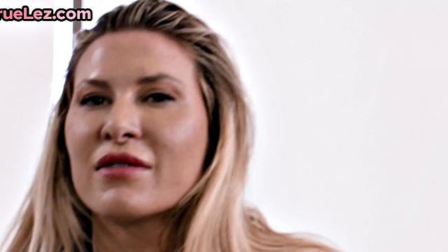 Blonde lesbians with toys