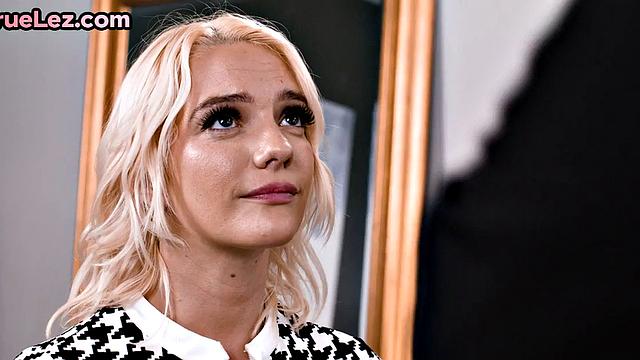 Blonde lesbians with toys