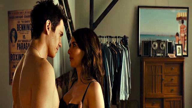 Emma Roberts in see-through lingerie