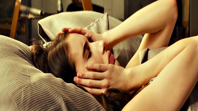 Emma Roberts in see-through lingerie