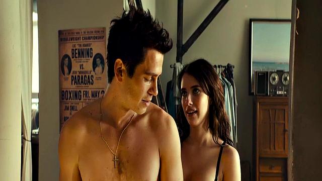 Emma Roberts in see-through lingerie