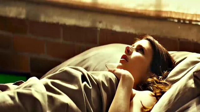 Emma Roberts in see-through lingerie