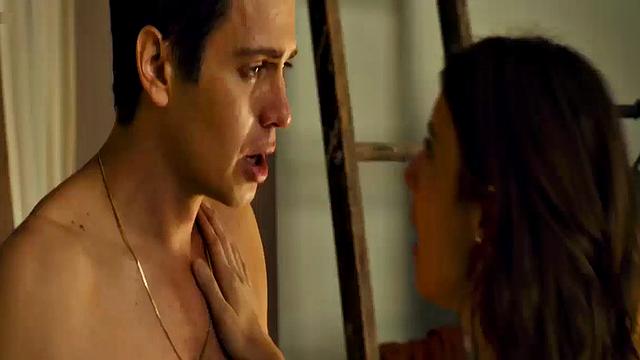 Emma Roberts in see-through lingerie