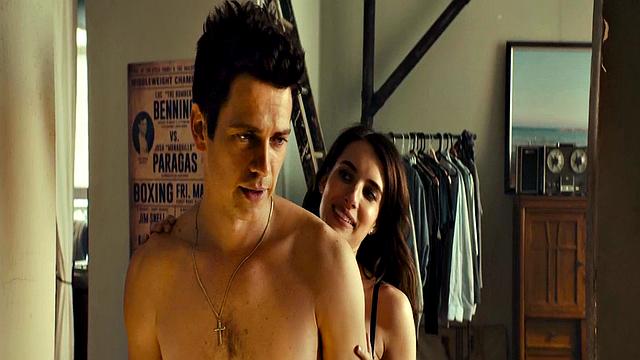 Emma Roberts in see-through lingerie