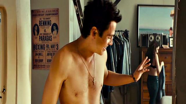 Emma Roberts in see-through lingerie