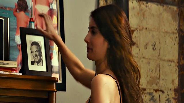 Emma Roberts in see-through lingerie