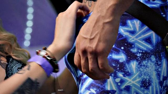 Dirty tattooed shemale taken by male in doggystyle