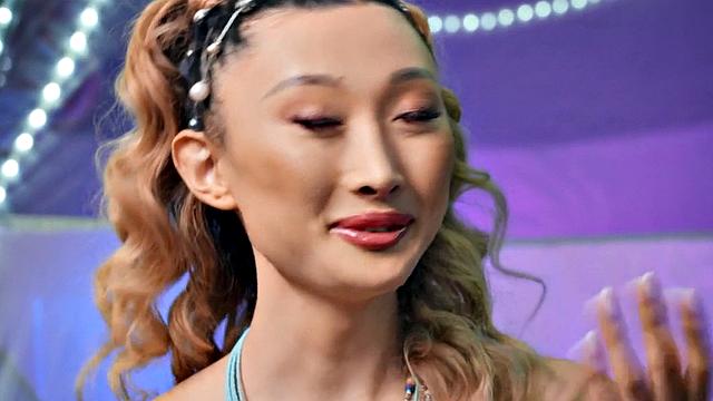 Dirty tattooed shemale taken by male in doggystyle