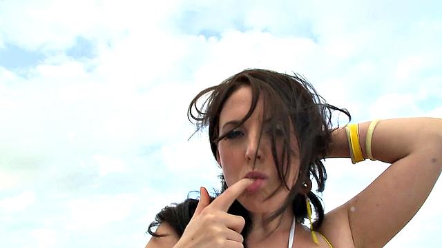 Angela's Bikini Bang