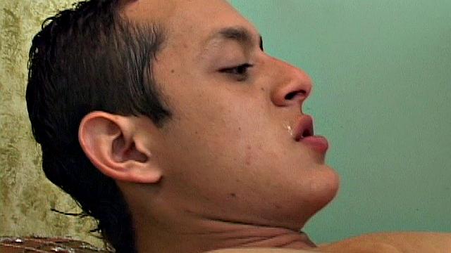 Latin boys Lucho and Lorenzo hook up in the park and quickly make their way indoors for a raw romp. On the bed, these skinny and smooth twinks kiss and strip to their underwear. Then Lorenzo starts sucking on Lucho's cock.