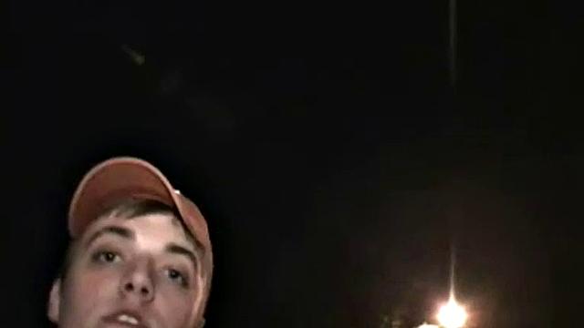 College girl in filthy frat house trio